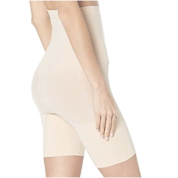 New SPANX Higher Power Short Tummy Control High-Waisted Power Short 2745 Nude L - Picture 5 of 9